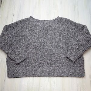 American Eagle Cozy Oversized Gray Chunky Knit Sweater Sz M